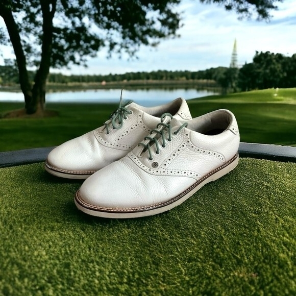 FORE G4 Golf Sneakers White Green Men\'s Leather Shoes Size 12.5 main image 4